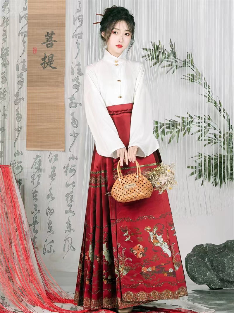 red ming dynasty dress