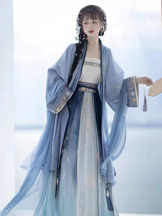 blue hanfu