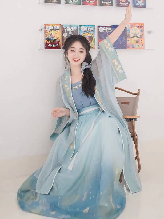 blue hanfu