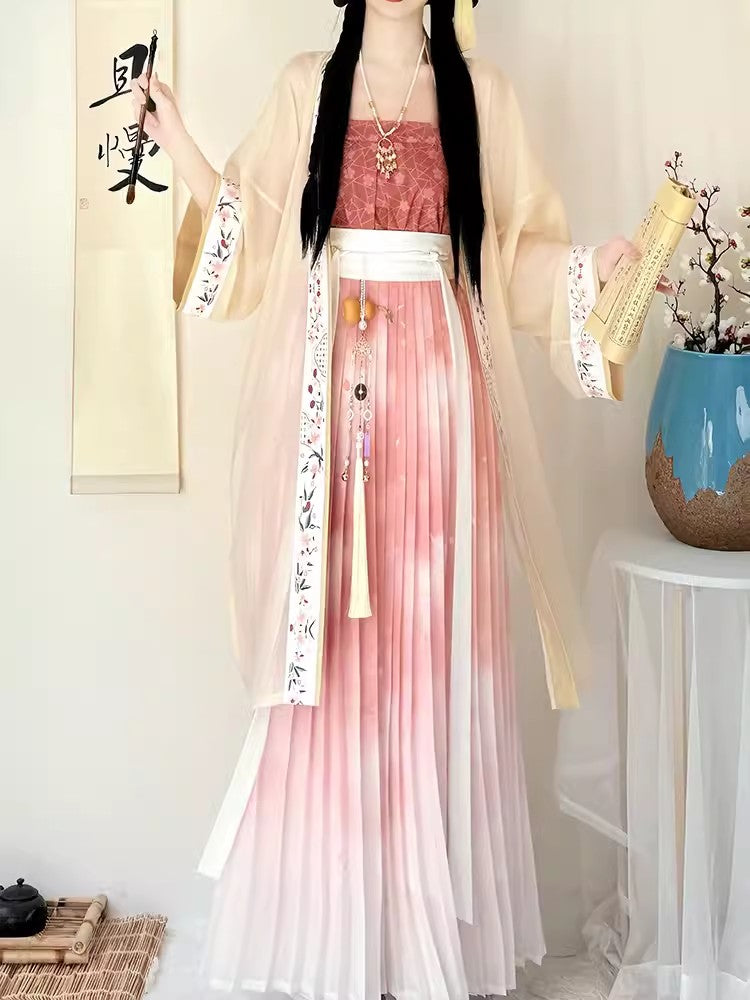 yellow hanfu for women