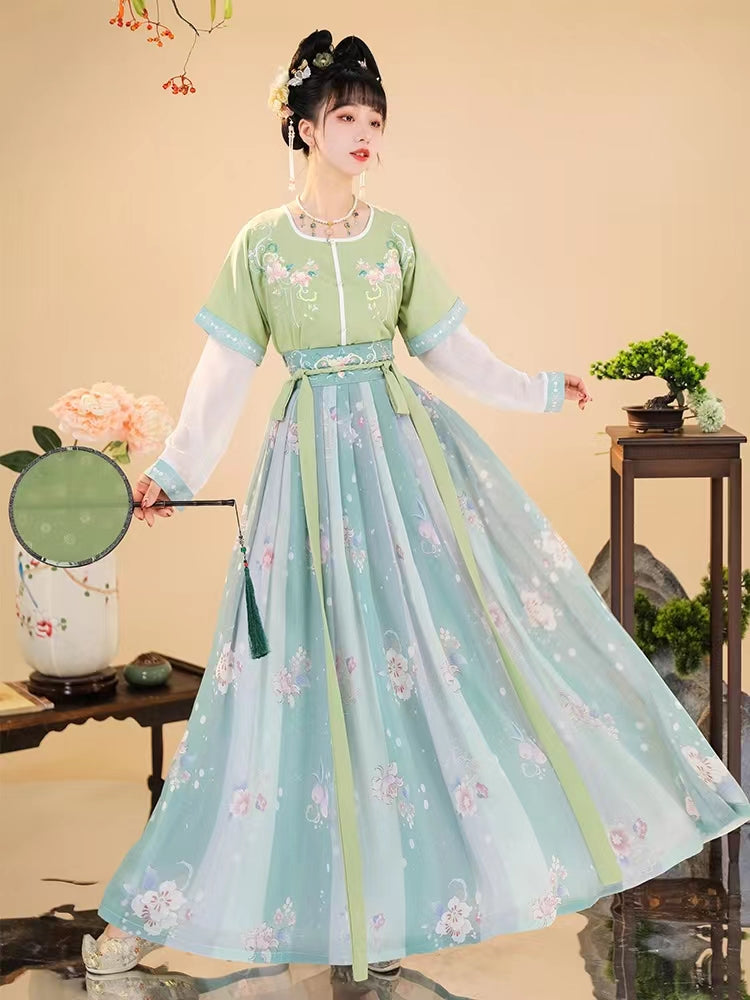 tang green hanfu